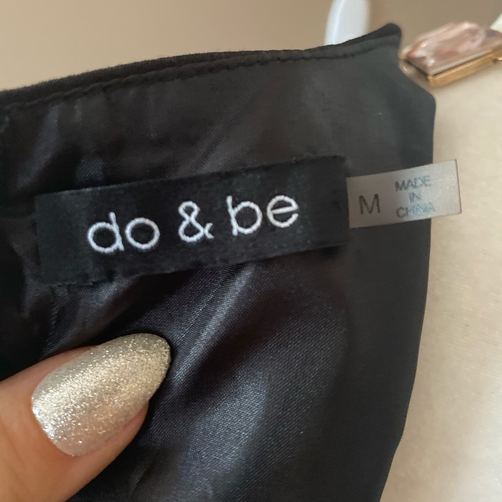 Do & Be Black Mesh Paneling LBD Mini Dress - Picture 5 of 5
